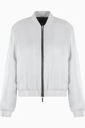 Armani Exchange Blouson aviateur en tissu satiné pailleté