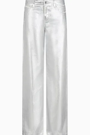 Armani Exchange Pantalon en coton rigide métallisé