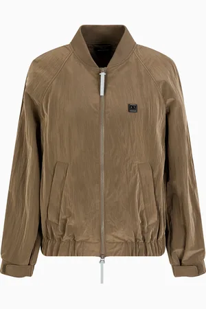 Armani Exchange Blouson aviateur en tissu laminé