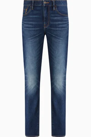 Armani Exchange Jean skinny J14 en denim de coton délavé