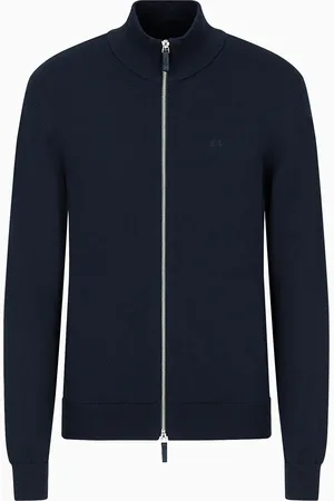 Armani Exchange Cardigan entièrement zippé en coton biologique