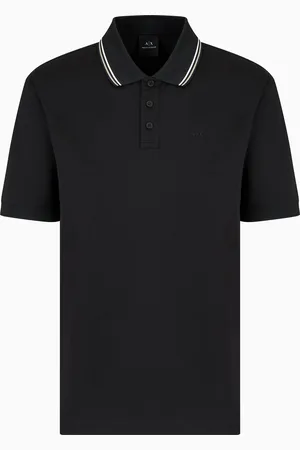 Armani Exchange Polo coupe régulière en coton mercerisé