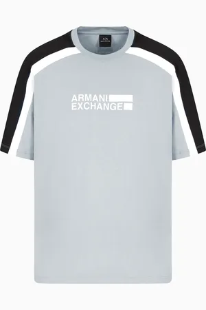 Armani Exchange Sweat-shirt à manches courtes avec rayures contrastées