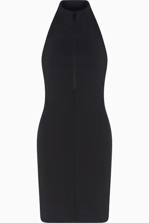 Armani Exchange Robe midi en jersey extensible avec zip
