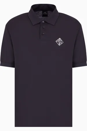 Armani Exchange Polo en coton coupe régulière avec logo