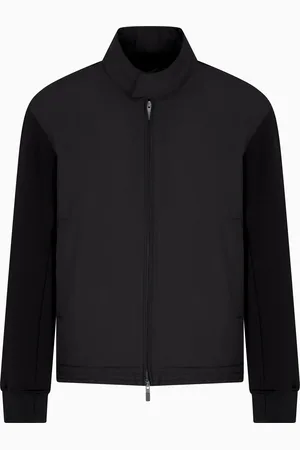 Armani Exchange Veste entièrement zippée en mélange de coton