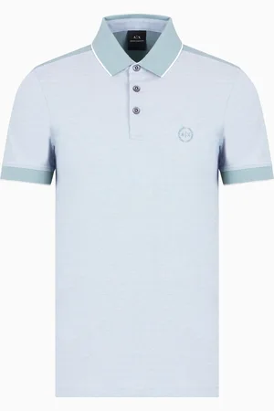Armani Exchange Polo en coton avec détails contrastés