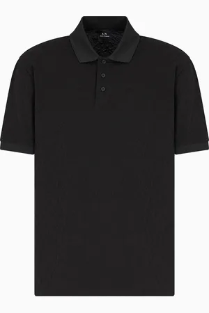 Armani Exchange Polo coupe régulière avec logo intégral ton sur ton