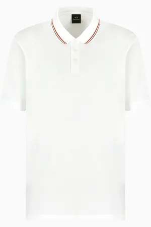 Armani Exchange Polo coupe régulière en coton mercerisé