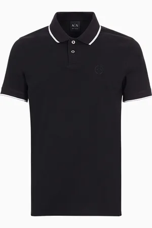 Armani Exchange Polo piqué détails contrastés
