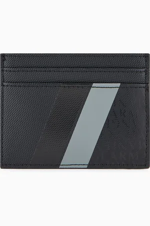 Armani Exchange Porte-cartes avec monogramme et rayures