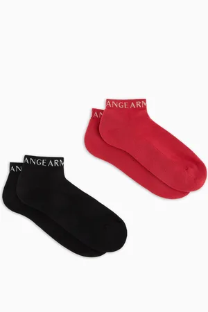 Armani Exchange Lot de 2 paires de chaussettes avec logo