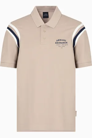 Armani Exchange Polo coupe régulière à rayures contrastées