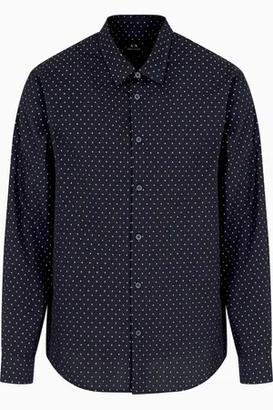 Armani Exchange Chemise en jacquard de coton coupe régulière