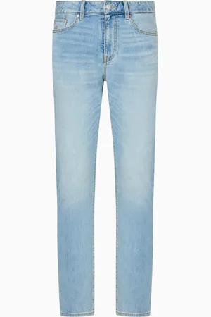 Armani Exchange Jean skinny J14 en denim de coton délavé