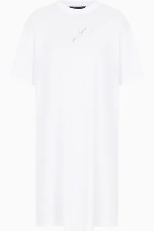 Armani Exchange Robe midi en jersey avec logo