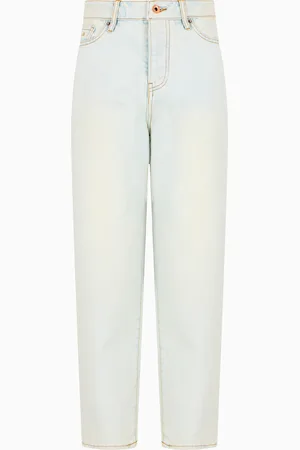 Armani Exchange Jean coupe carotte en denim de coton ASV