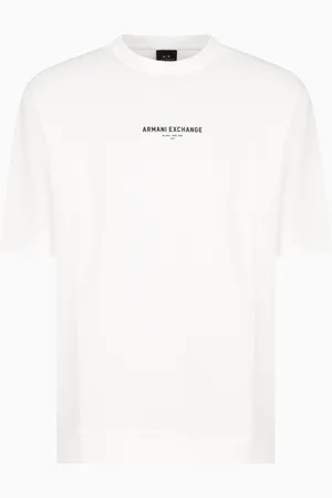 Armani Exchange Sweat-shirt ras du cou à manches courtes Milano/New York