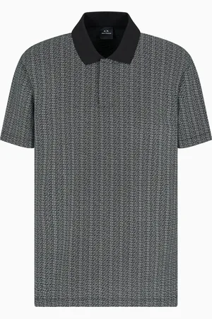 Armani Exchange Polo coupe régulière en jersey extensible