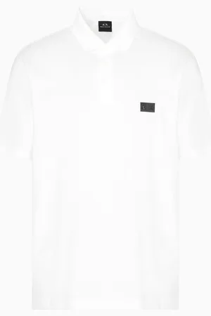 Armani Exchange Polo en coton mercerisé coupe régulière