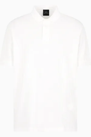 Armani Exchange Polo coupe régulière avec logo intégral ton sur ton