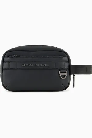 Armani Exchange Trousse de toilette rectangulaire avec crochet