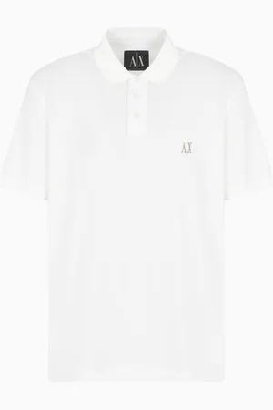 Armani Exchange Regular fit cotton polo with logo