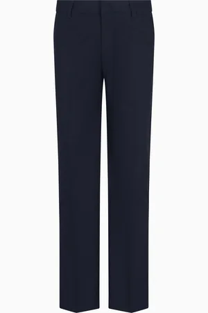 Armani Exchange Pantalon droit en sergé de coton