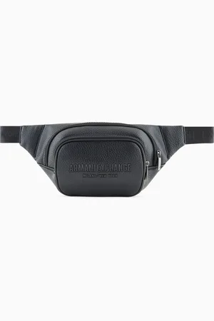 Armani Exchange Sac banane avec logo en relief et deux poches