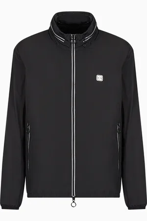 Armani Exchange Veste avec passepoil en nylon contrasté