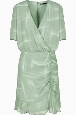 Armani Exchange Robe courte en mousseline de viscose