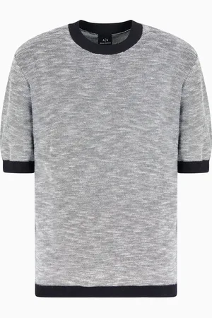 Armani Exchange Chemise à manches courtes en coton mélangé