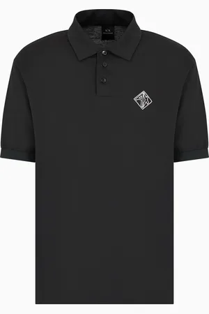 Armani Exchange Polo en coton coupe régulière avec logo