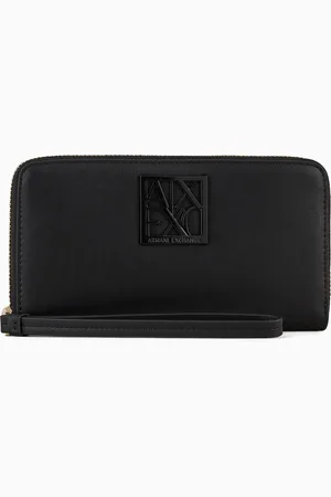 Armani Exchange Portefeuille horizontal avec logo