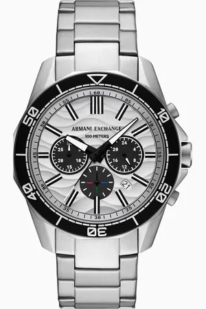 Armani Exchange Montre chronographe en acier inoxydable