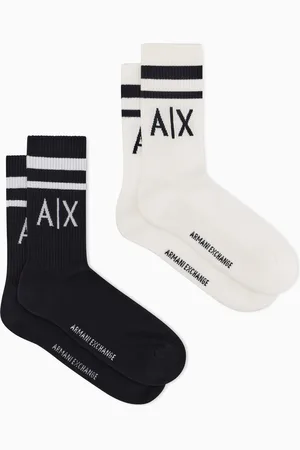 Armani Exchange Pack de 2 paires de chaussettes avec logo