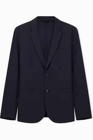 Armani Exchange Veste à simple boutonnage en sergé ultra stretch