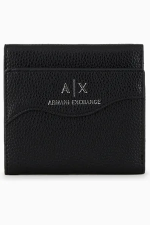 Armani Exchange Mini portefeuille avec coutures façonnées