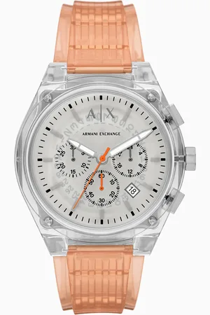 Armani Exchange Montre chronographe orange
