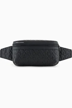 Armani Exchange Sac banane avec logo ASV Allover