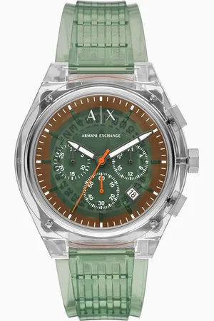 Armani Exchange Montre chronographe verte
