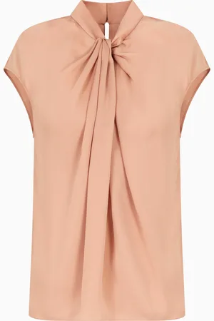 Giorgio Armani Blouse en double georgette de soie lavée
