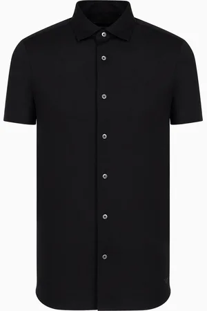 Emporio Armani Chemise à manches courtes en jersey mélange lyocell ASV