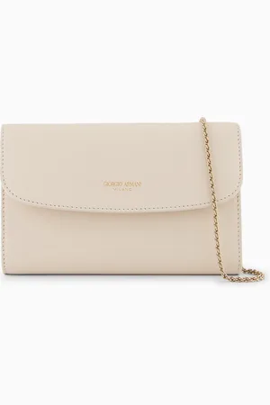 Giorgio Armani Pochette la Prima à bandoulière en cuir brillant ASV