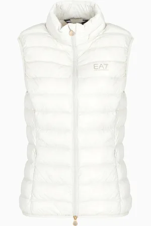 EA7 Veste sans manches matelassée Core Lady en mélange de nylon recyclé
