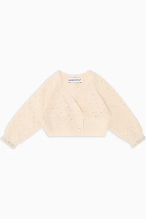 Emporio Armani Cache-cœur en maille avec motif perforé Special Occasion