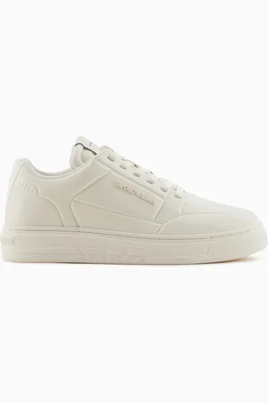 Emporio Armani Sneakers en cuir avec détails pailletés thermoformés