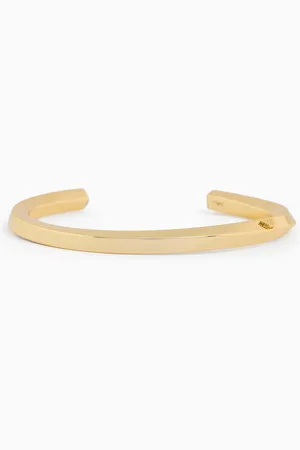 Emporio Armani Bracelet jonc en laiton doré