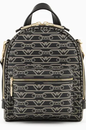 Emporio Armani Mini sac à bandoulière à imprimé monogramme all over