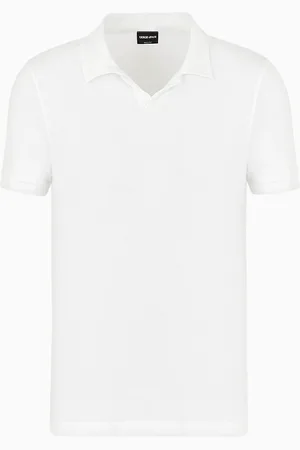 Giorgio Armani Polo à manches courtes en jersey de viscose stretch ASV